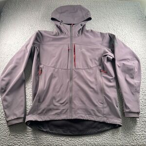 Arc'teryx Gamma MX Hoody Jacket Mens XL Gray Technical Softshell Hooded Fleece
